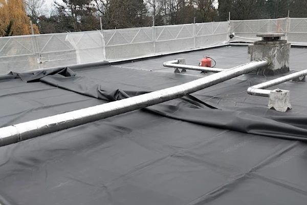 toiture_carrousel_Étanchéité EPDM sur toit plat pour une entreprise