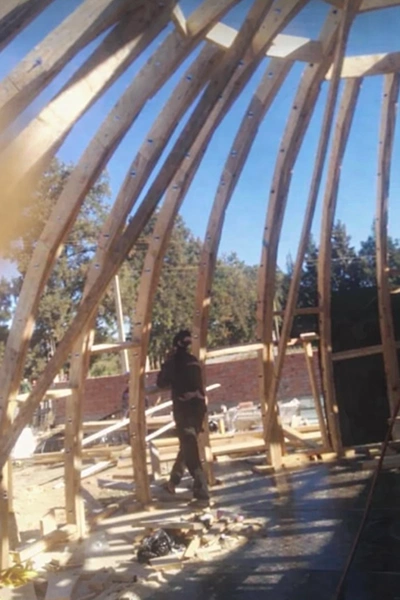 toiture_carrousel_Structure dôme mosquée en Algérie