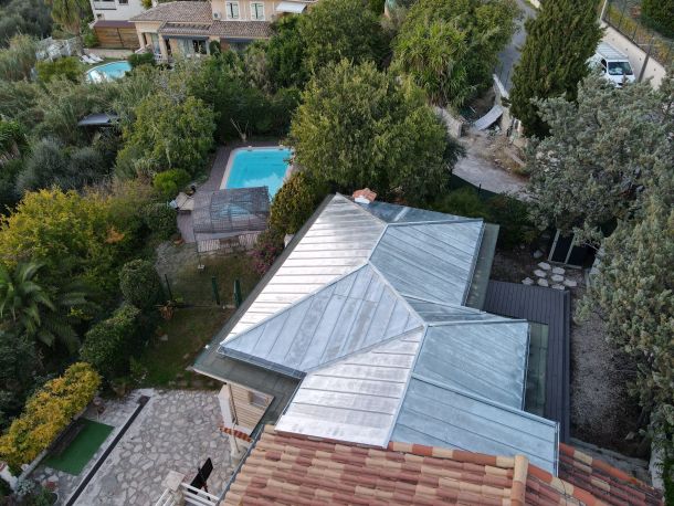 Toiture zinc